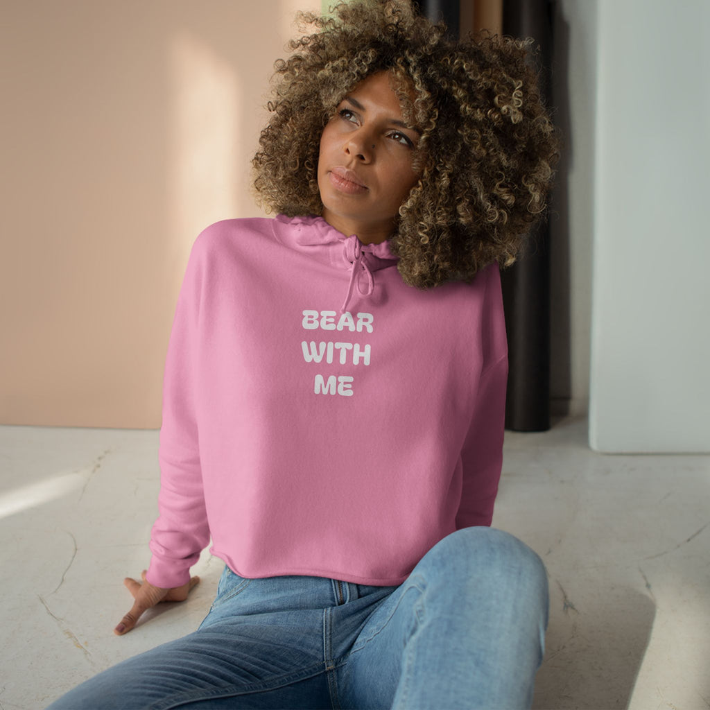 Bear With Me Women's Crop Hoodie