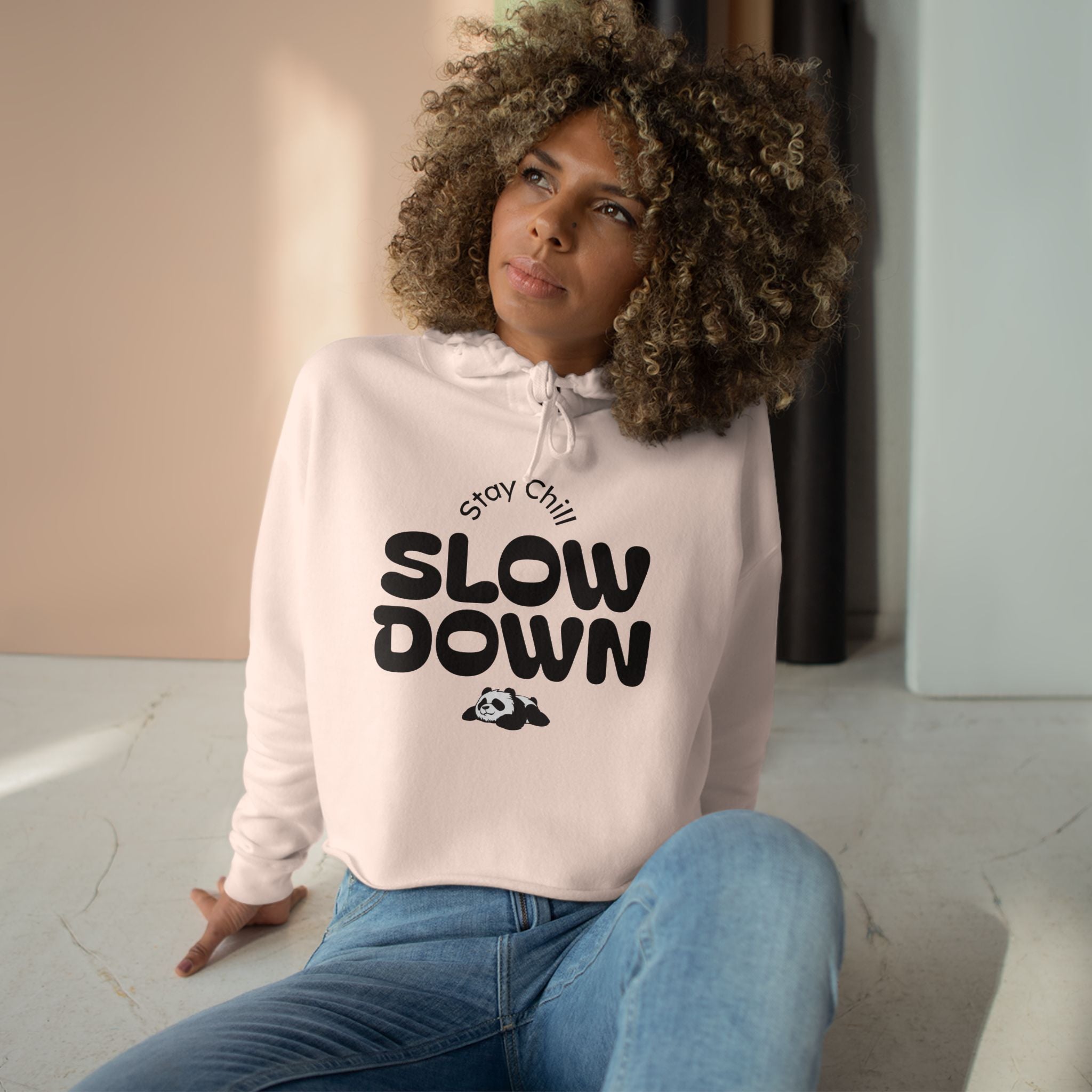 Slow Down Women's Crop Hoodie