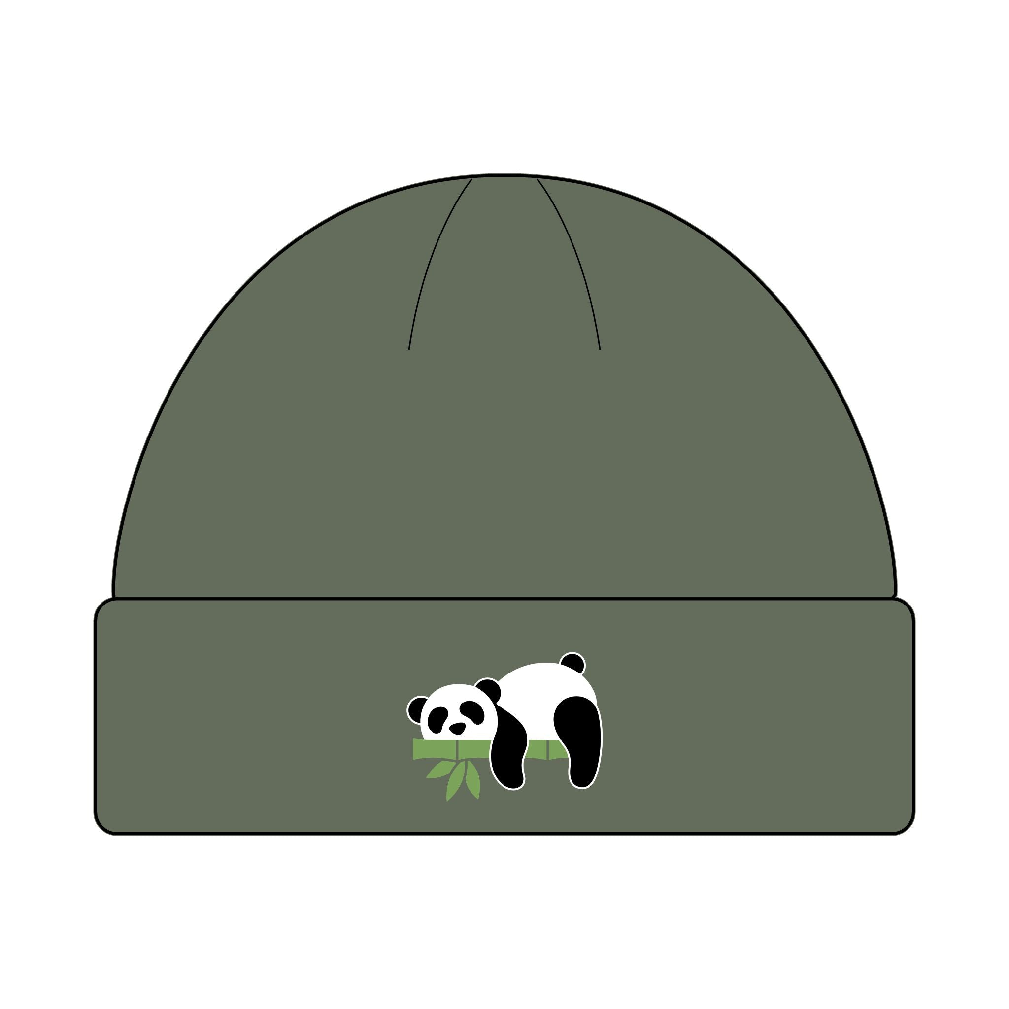 Solo Panda Cuff Beanie