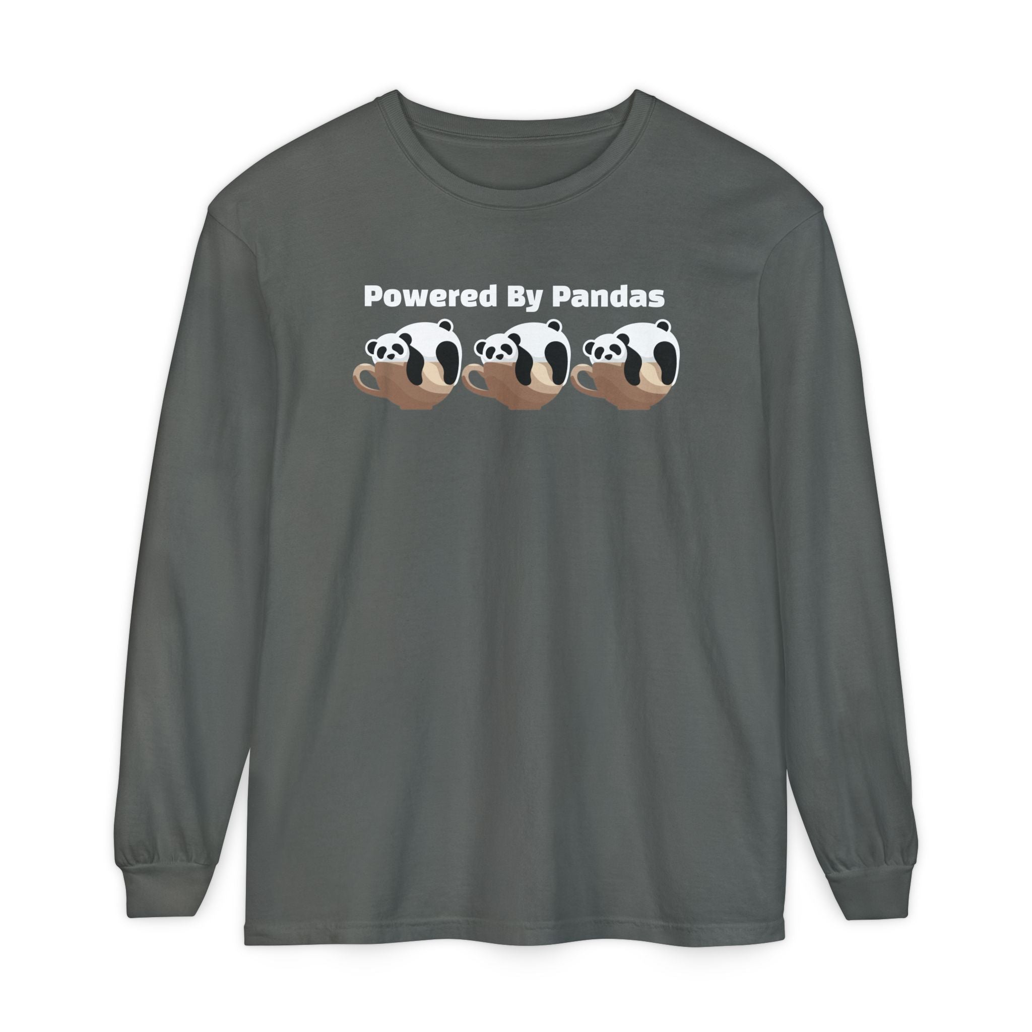 Powered By Pandas Long Sleeve Tee